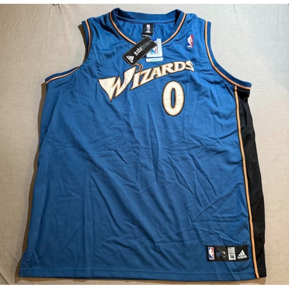 Washington Wizards‎ Gilbert Arenas Adidas Jersey Mens 54 Blue Sleeveless NEW.
